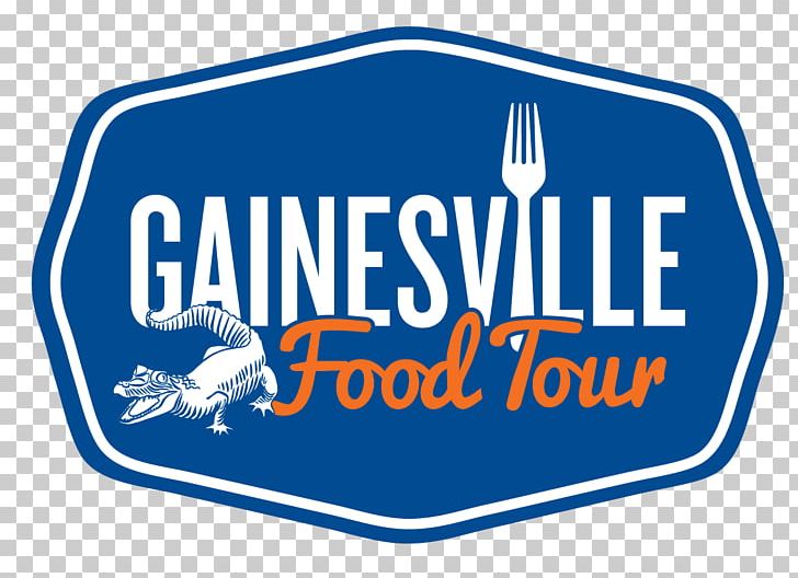 Gainesville Food Tour Logo Brand Product Design PNG, Clipart, Area, Banner, Blue, Brand, Eat Snack Free PNG Download