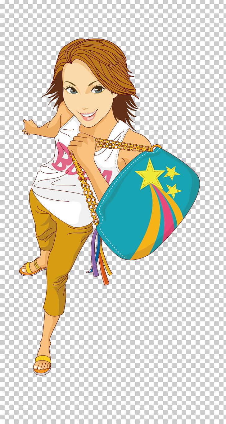 Woman Shopping PNG, Clipart, Art, Beauty, Bis, Brown Hair, Cartoon Free PNG Download