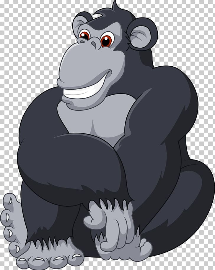 Gorilla Graphics PNG, Clipart, Animals, Bear, Can Stock Photo, Caricature, Carnivoran Free PNG Download