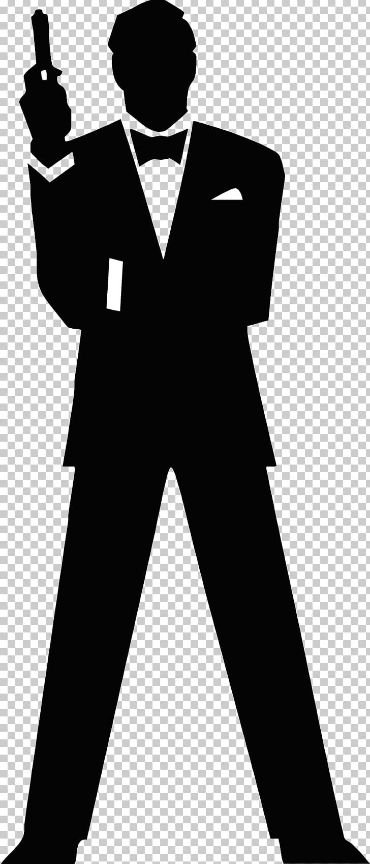 James Bond Film Series Silhouette PNG, Clipart, Black And White, Casino Royale, Encapsulated Postscript, Film, Formal Wear Free PNG Download