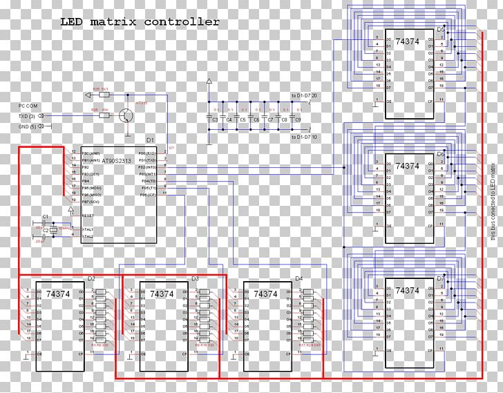 Light-emitting Diode Dot-matrix Display Shift Register Dot Matrix Arduino PNG, Clipart, Angle, Atmel Avr, Diagram, Display Device, Dot Free PNG Download