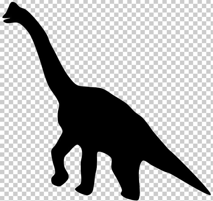 brachiosaurus clipart black and white tree