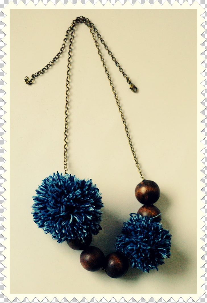 Necklace Pom-pom Wool Bead Jewellery PNG, Clipart, Bead, Blue, Bracelet, Chain, Cobalt Blue Free PNG Download