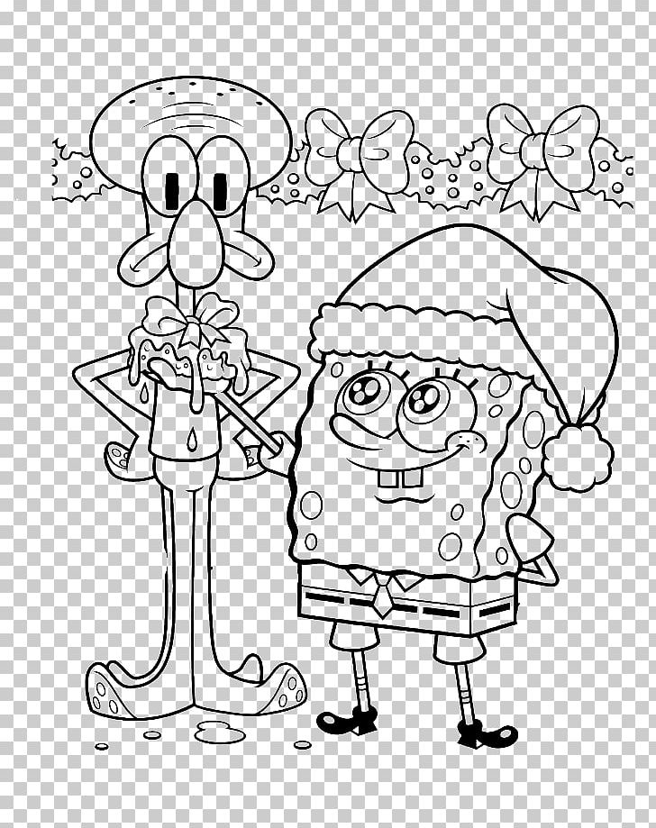 Squidward Tentacles Patrick Star Coloring Book Christmas Day It's A SpongeBob Christmas! PNG, Clipart,  Free PNG Download
