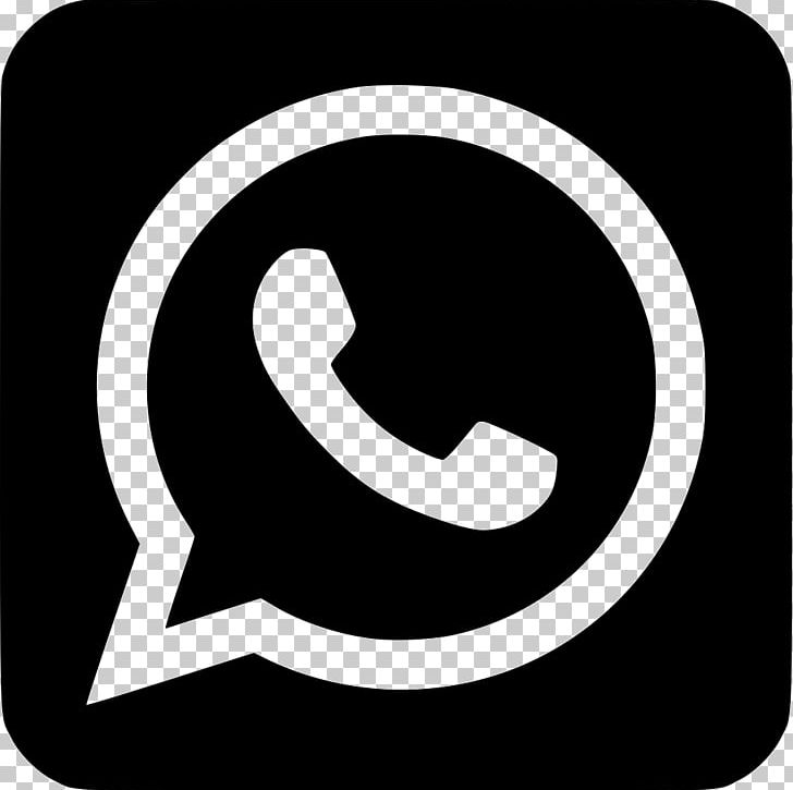 whatsapp black and white logo