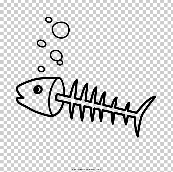 Fish Bone Drawing Coloring Book Thorns PNG, Clipart, Angle, Animals, Area, Art, Black Free PNG Download