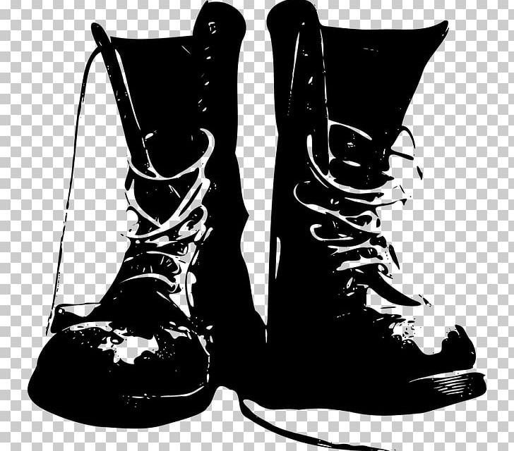Combat Boot Cowboy Boot Shoe PNG, Clipart, Accessories, Background Black, Black, Black And White, Black Board Free PNG Download