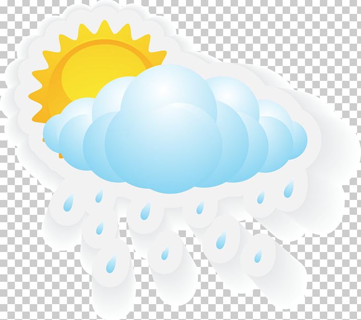 Blue Cartoon Sun Rain PNG, Clipart, Atmosphere, Balloon Cartoon, Blue, Blue Abstract, Blue Background Free PNG Download