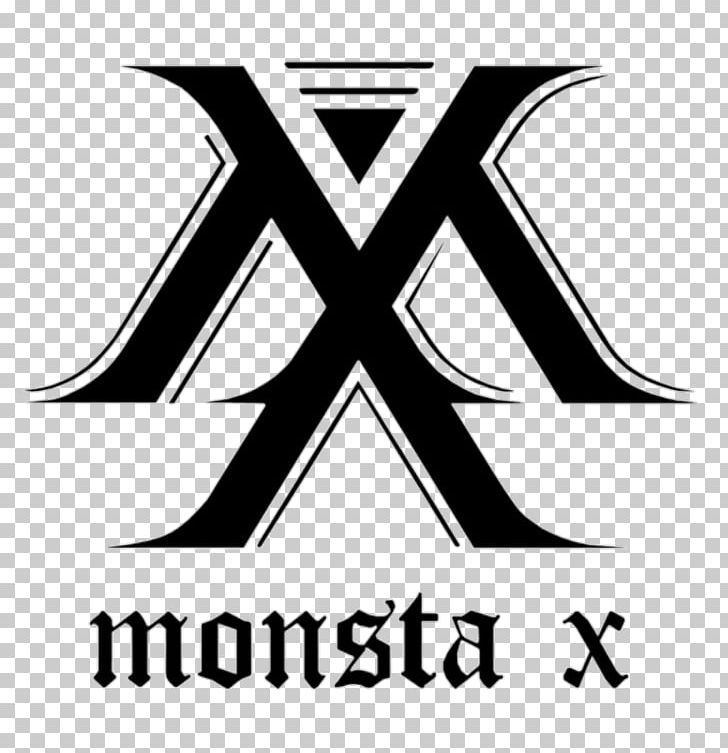 MONSTA X The Code Logo K-pop PNG, Clipart, Angle, Area, Black, Black And White, Boy Band Free PNG Download