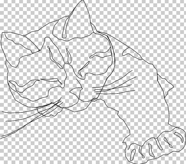 Cat Line Art Drawing PNG, Clipart, Angle, Animals, Arm, Art, Black Free PNG Download