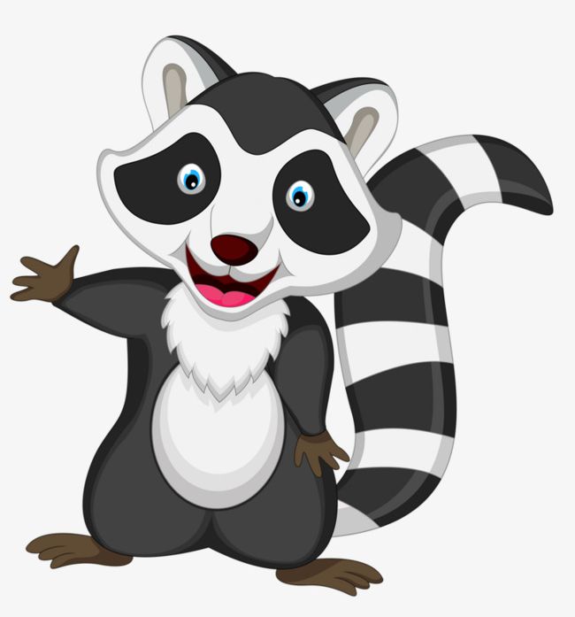 Cute Little Raccoon PNG, Clipart, Animal, Animals In The Wild, Backgrounds, Black, Black And White Free PNG Download