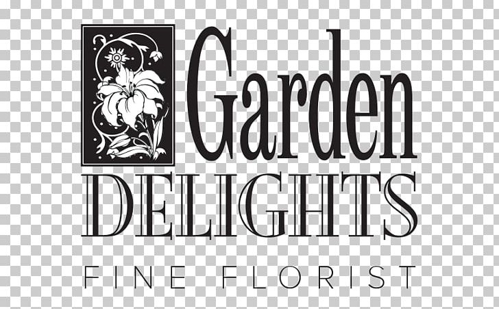 Garden Delights Fine Florist Franklin Logo Floristry Brand PNG, Clipart, Anniversary, Black, Black And White, Black M, Brand Free PNG Download