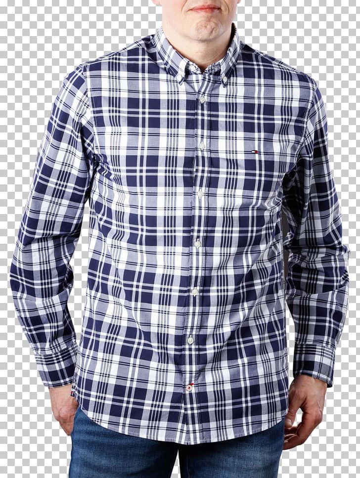 Dress Shirt Tommy Hilfiger Clothing Gingham PNG, Clipart, Blue, Blue White, Button, Check, Clothing Free PNG Download
