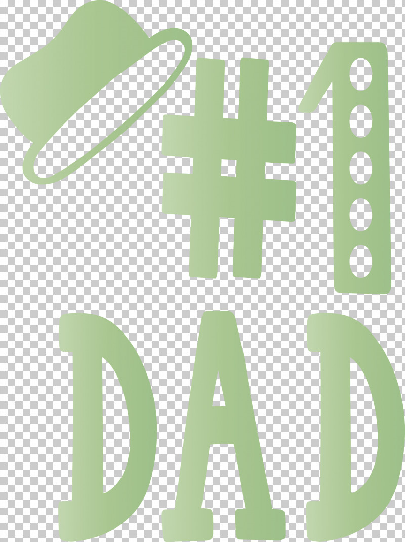 No1 Dad Happy Fathers Day PNG, Clipart, Father, Fathers Day, Green, Happy Fathers Day, Lettering Free PNG Download