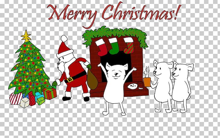 Christmas Tree Santa Claus Reindeer Christmas Ornament Illustration PNG, Clipart, Advent Calendar, Animated Cartoon, Art, Baptism, Cartoon Free PNG Download