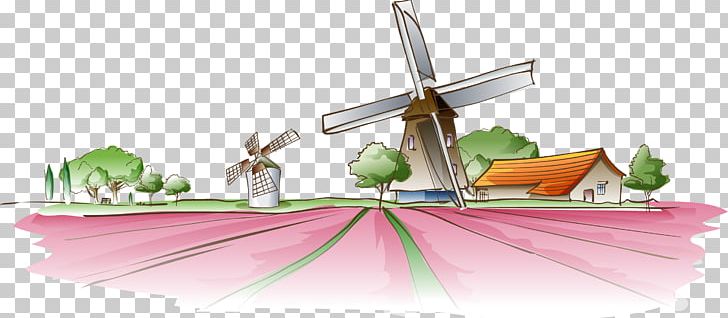 Euclidean Fukei Windmill PNG, Clipart, Field, Field Vector, Food, Fukei, Hand Free PNG Download