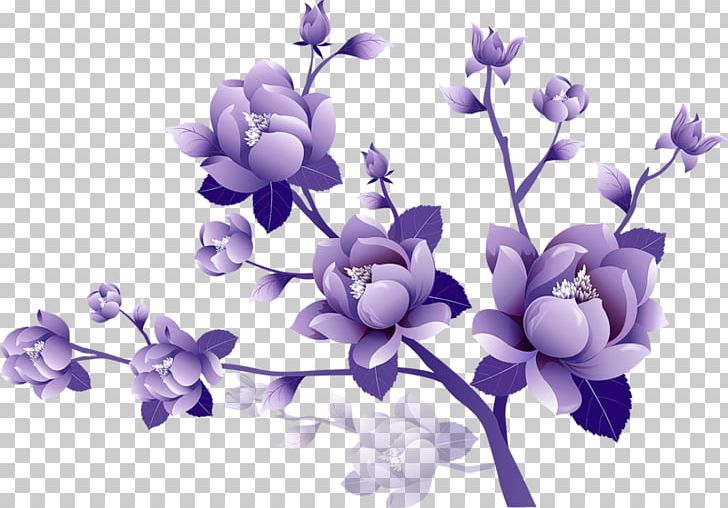 Purple Flower PNG, Clipart, Art, Blossom, Blue, Branch, Color Free PNG Download