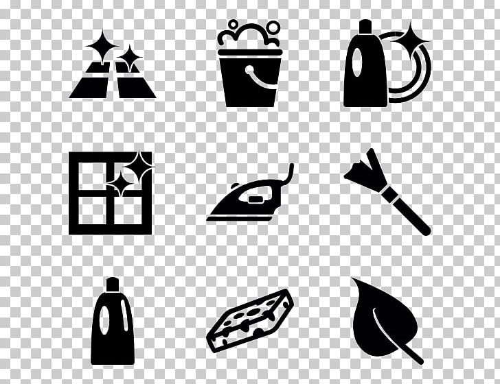 Computer Icons Cleaning PNG, Clipart, Area, Black, Black And White, Brand, Cleaning Free PNG Download