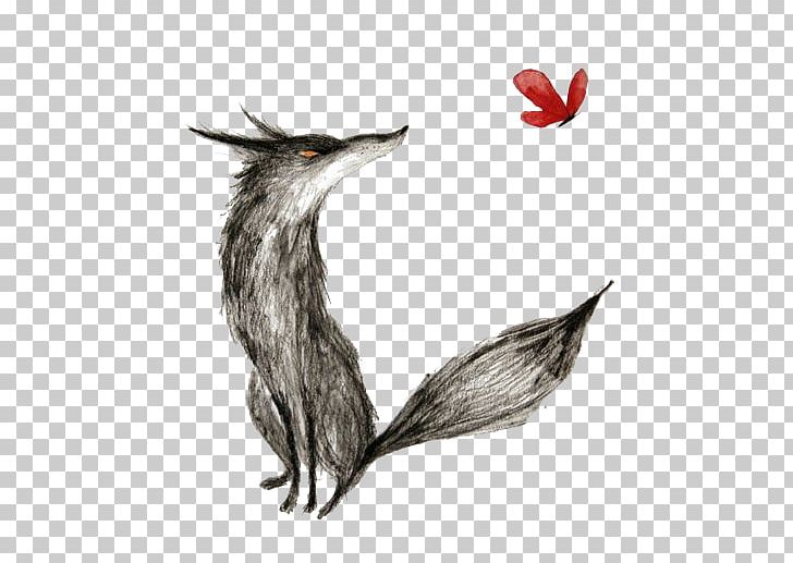 Grimms Fairy Tales Little Red Riding Hood Big Bad Wolf Gray Wolf Illustration PNG, Clipart, Animals, Bird, Black And White, Book, Bro Free PNG Download