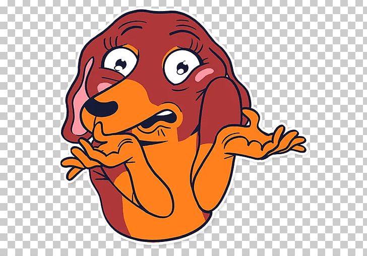 Dachshund Sticker Telegram PNG, Clipart, Area, Art, Artwork, Beak, Carnivoran Free PNG Download