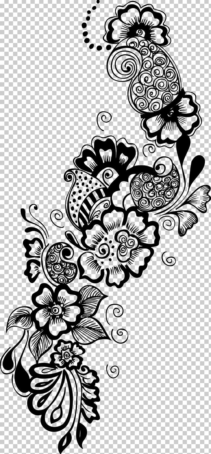 Flower PNG, Clipart, Art, Black, Black And White, Decorative Arts, Drawing Free PNG Download
