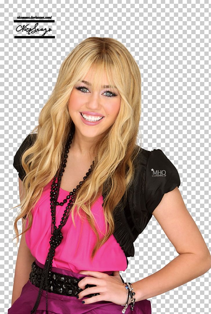 Miley Cyrus Hannah Montana Png Clipart Bangs Blond Brown Hair