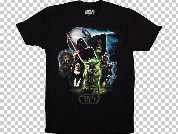 T-shirt Yoda Anakin Skywalker Stormtrooper Obi-Wan Kenobi PNG, Clipart, Anakin Skywalker, Black, Boba Fett, Brand, Chewbacca Free PNG Download