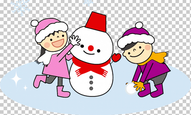 Cartoon Pink Happy Christmas Eve Pleased PNG, Clipart, Cartoon, Christmas Eve, Happy, Pink, Playing In The Snow Free PNG Download