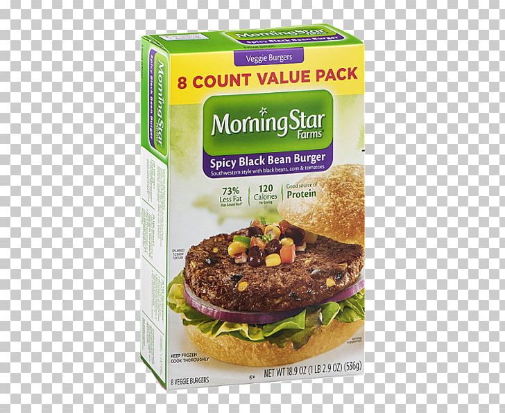 Vegetarian Cuisine Morningstar Farms Veggie Burgers Hamburger MorningStar Farms Spicy Black Bean Burger PNG, Clipart, Bean, Calorie, Dish, Food, Grilled Sausage Free PNG Download