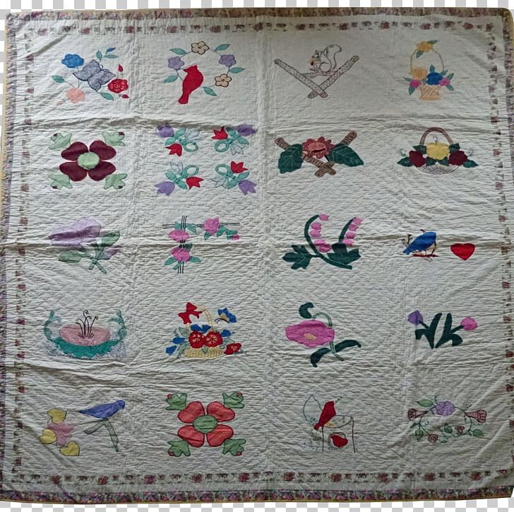 Embroidery Needlework Product Patchwork Place Mats PNG, Clipart, Applique, Bird, Bouquet, Embroidery, Linens Free PNG Download