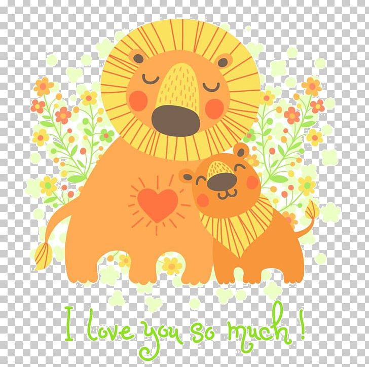 Lion Fathers Day Euclidean Illustration PNG, Clipart, Animals, Art, Balloon Cartoon, Carnivoran, Child Free PNG Download