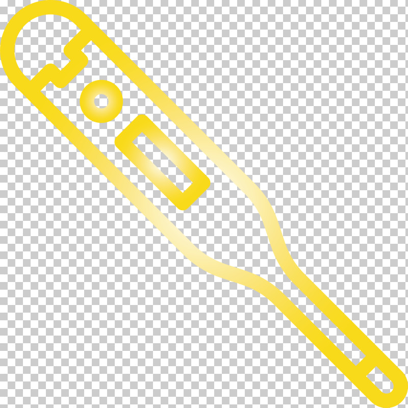 Thermometer Fever COVID PNG, Clipart, Covid, Fever, Line, Thermometer, Yellow Free PNG Download