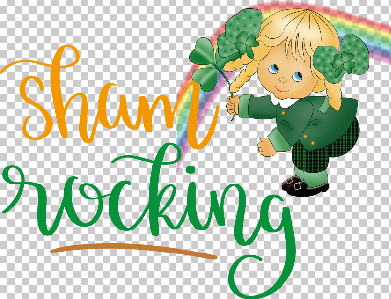 Sham Rocking Patricks Day Saint Patrick PNG, Clipart, Behavior, Cartoon, Character, Flower, Happiness Free PNG Download