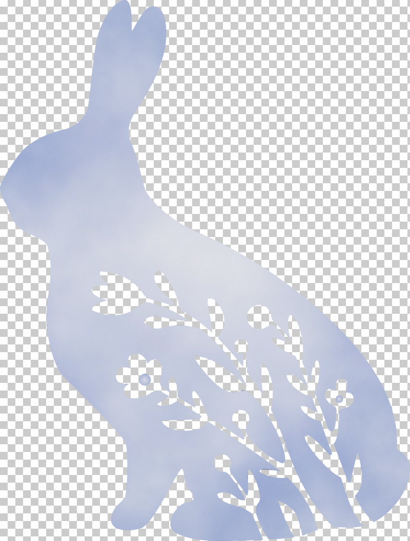 Rabbit Hare Rabbits And Hares Animal Figure Tail PNG, Clipart, Animal Figure, Easter Day, Floral Bunny, Floral Rabbit, Hare Free PNG Download