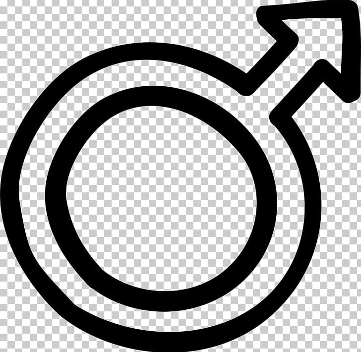 Gender Symbol Male Sign PNG, Clipart, Area, Black And White, Circle, Computer Icons, Draw Free PNG Download