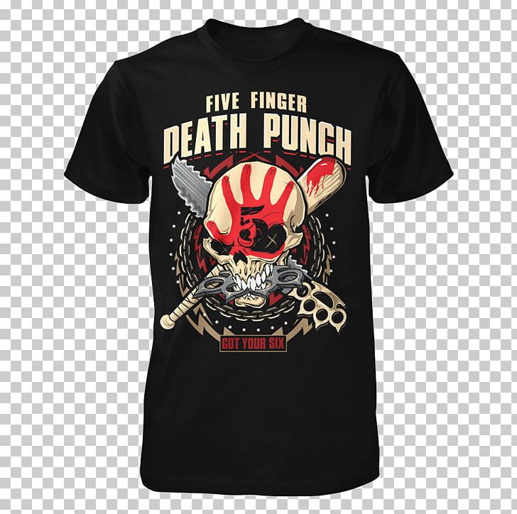 T-shirt Five Finger Death Punch Hoodie Got Your Six PNG, Clipart, Black, Brand, Clothing, Five Finger Death Punch, Got Your Six Free PNG Download