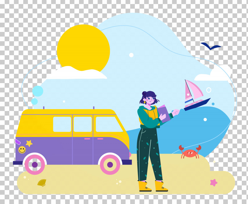 Seashore Day Vacation Travel PNG, Clipart, Animation, Cartoon, Doodle, Drawing, Painting Free PNG Download