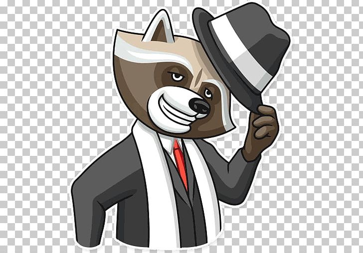 Raccoon Dog Sticker Telegram PNG, Clipart, Animals, Bear, Carnivoran, Cartoon, Com Free PNG Download