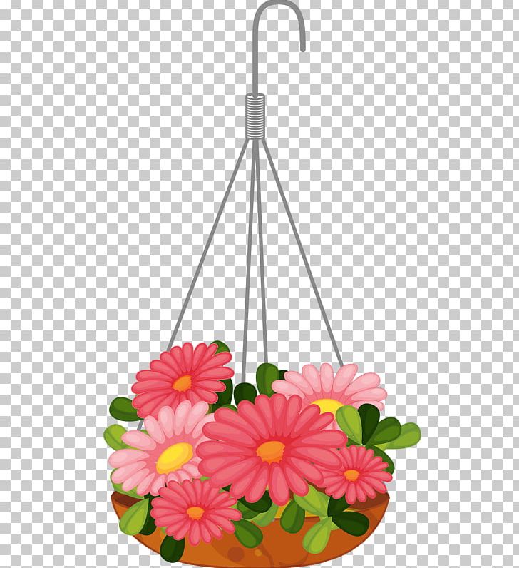 flower basket drawing clip art