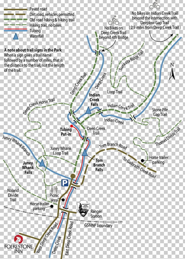 Trail Map West Deep Creek Road Deep Creek Tube Center & Campground PNG, Clipart, Area, Bryson City, Diagram, Great Smoky Mountains, Hiking Free PNG Download