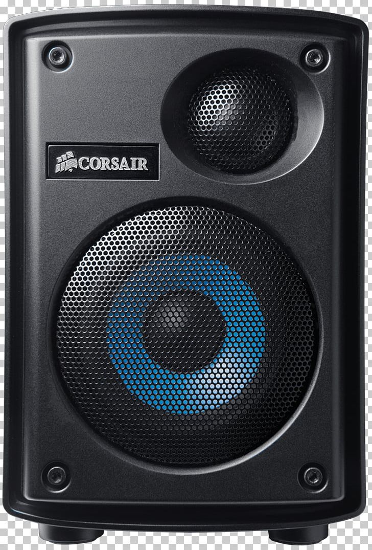 Loudspeaker PC Speaker Corsair Components Computer Speakers Personal Computer PNG, Clipart, Amplifier, Audio, Audio Equipment, Biamping And Triamping, Car Subwoofer Free PNG Download