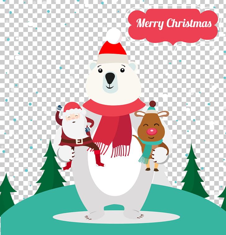 Polar Bear PNG, Clipart, Animals, Area, Bear Vector, Christmas Decoration, Christmas Frame Free PNG Download
