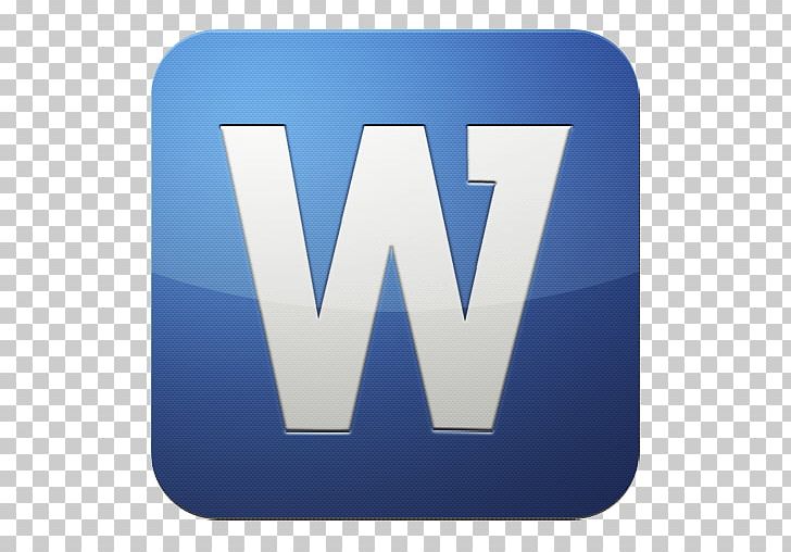 Microsoft Word Computer Icons PNG, Clipart, Angle, Apple Icon Image Format, Application Software, Blue, Brand Free PNG Download