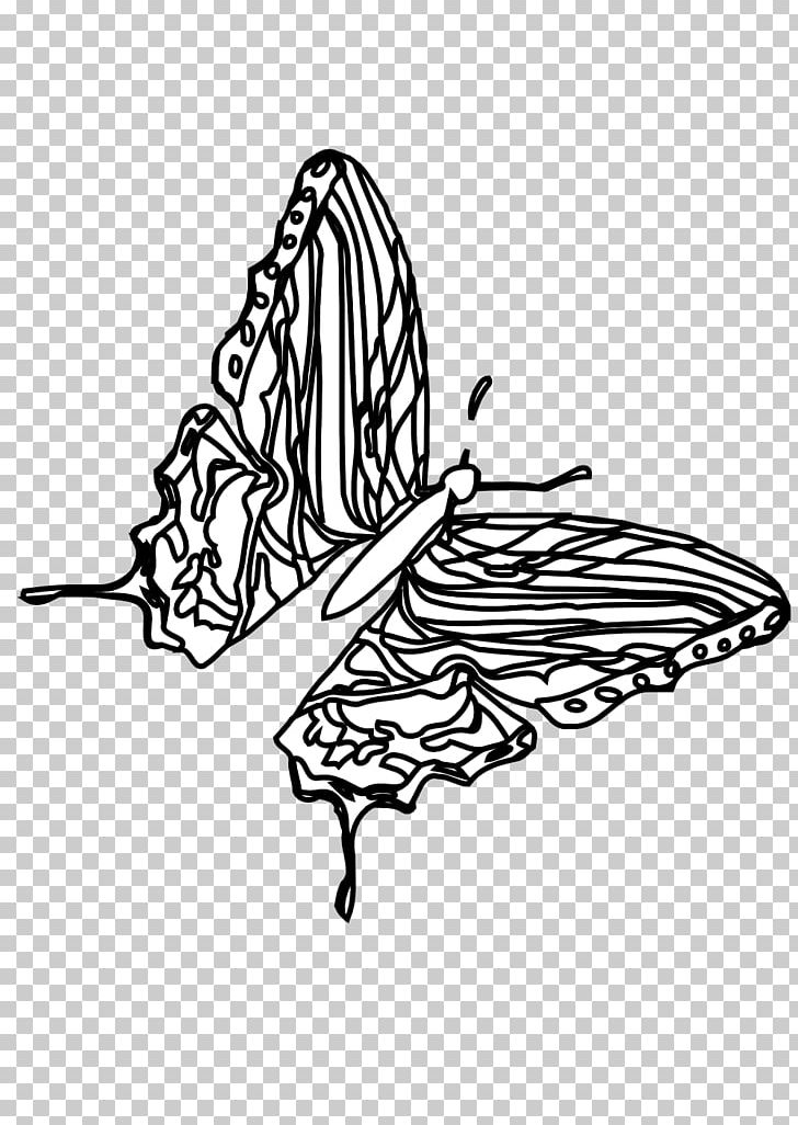 Butterfly Black And White Coloring Book PNG, Clipart, Art, Black, Black And White, Black Butterfly, Book Free PNG Download
