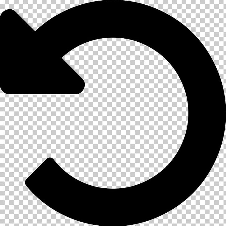 Computer Icons Arrow Undo PNG, Clipart, Angle, Arrow, Black, Black And White, Circle Free PNG Download