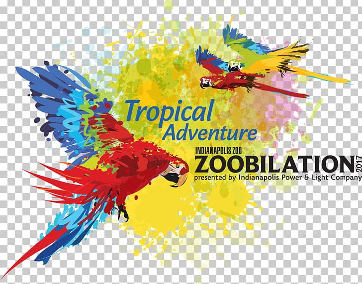 Indianapolis Zoo Macaw Zoobilation PNG, Clipart, Advertising, Beak, Bird, Computer Wallpaper, Desktop Wallpaper Free PNG Download