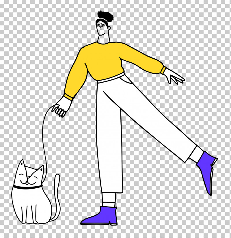 Walking The Cat PNG, Clipart, Fashion, Hm, Joint, Leg, Line Art Free PNG Download