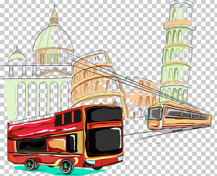 Colosseum Bus Euclidean PNG, Clipart, Adobe Illustrator, Architecture, Bus, Bus Stop, Bus Vector Free PNG Download