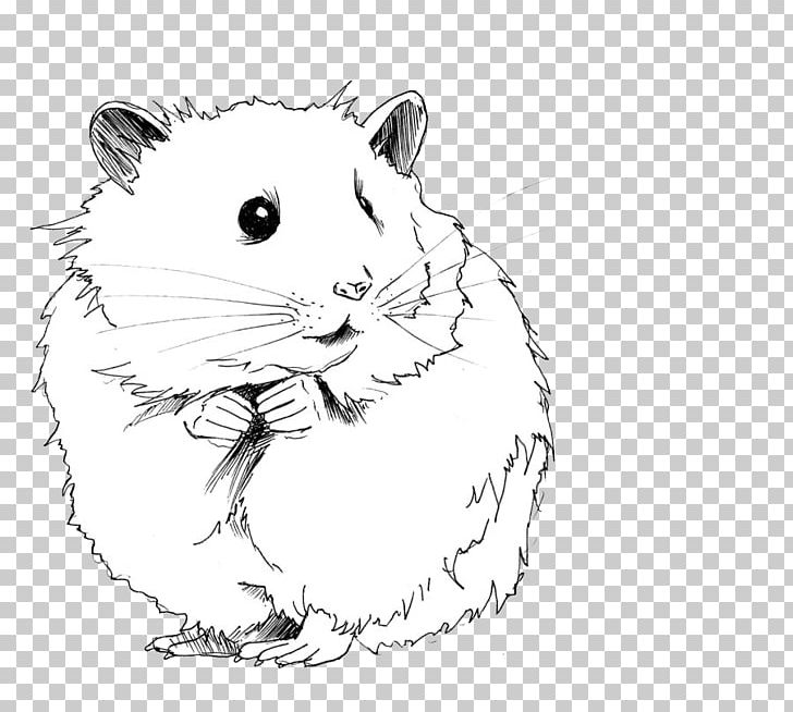 Gerbil Drawing Roborovski Hamster Hamster Wheel PNG, Clipart, Artwork, Black And White, Cage, Carnivoran, Cat Free PNG Download