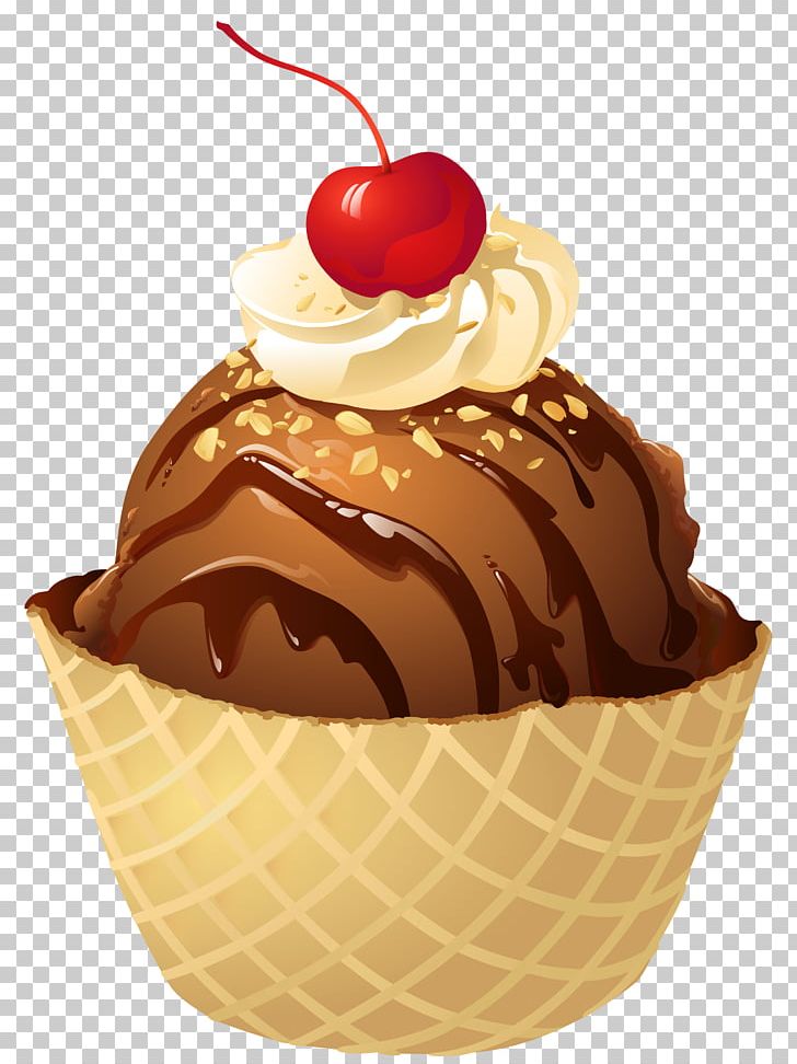 Chocolate Ice Cream Sundae Waffle Cupcake PNG, Clipart, Bossche Bol, Bowl, Cake, Chocolate, Chocolate Free PNG Download